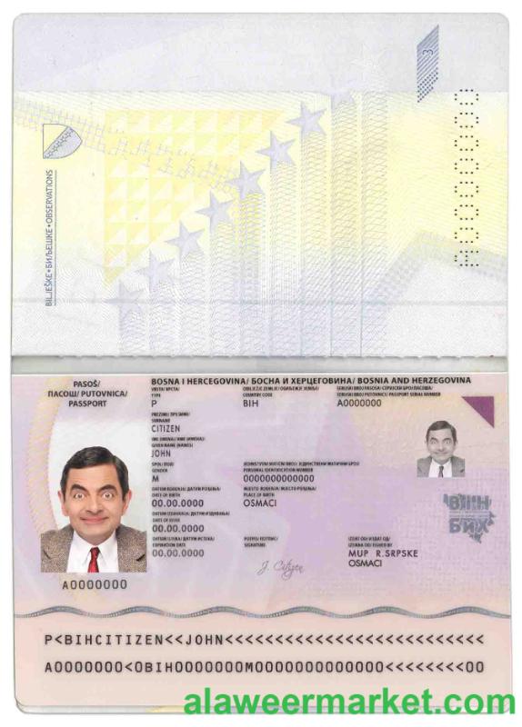 Bosnia and Herzegovina passport